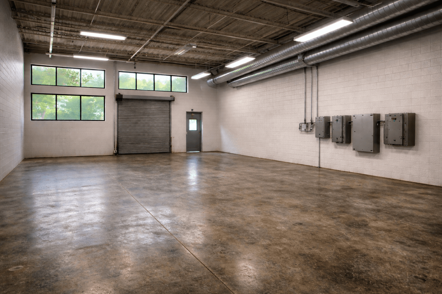 An empty industrial space ready to be activated